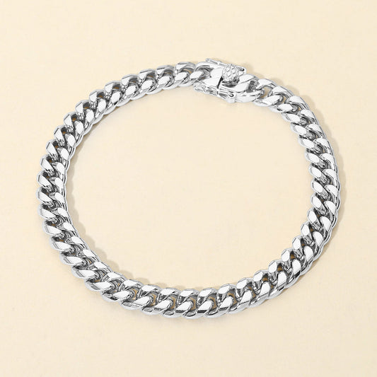 Stainless Steel Curb Chain Bracelet