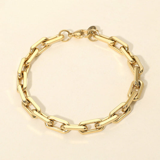 Stainless Steel Paperclip Chain Bracelet