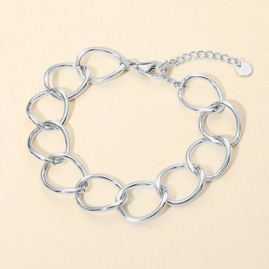 Stainless Steel Chunky Link Chain Bracelet