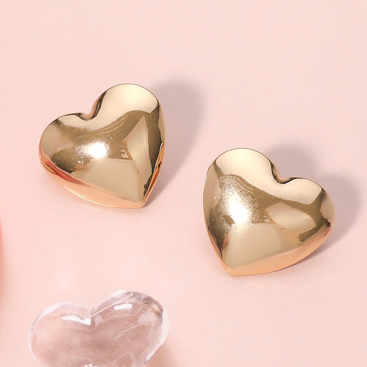 Metal Heart Earrings