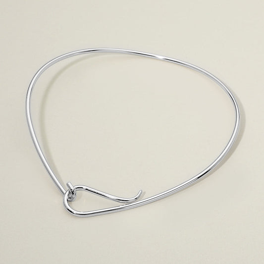 Minimalist Metal Hook Necklace