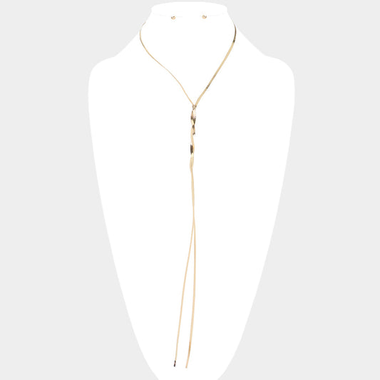 Snake Chain Metal Necklace