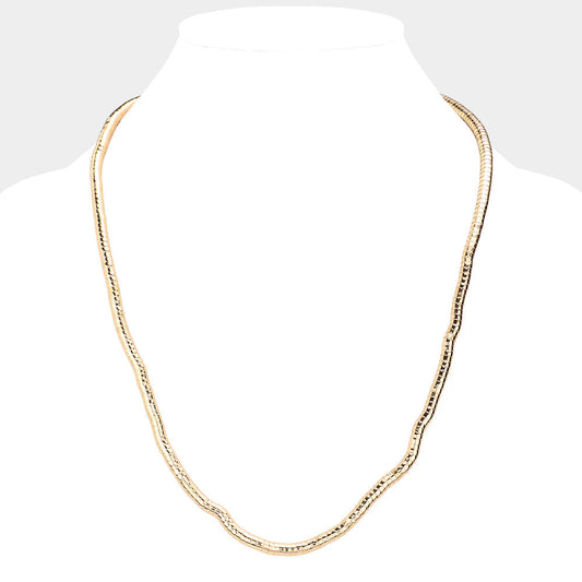 24Inch Gooseneck Metal Necklace
