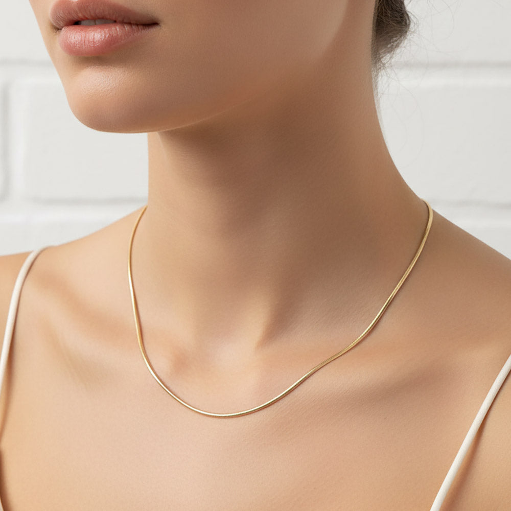 Gold Dipped Minimal Chain Necklace