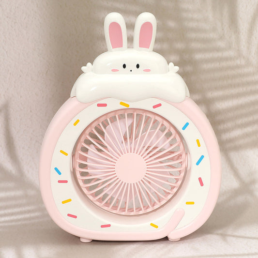 Cartoon Bunny Desk Mini Fan