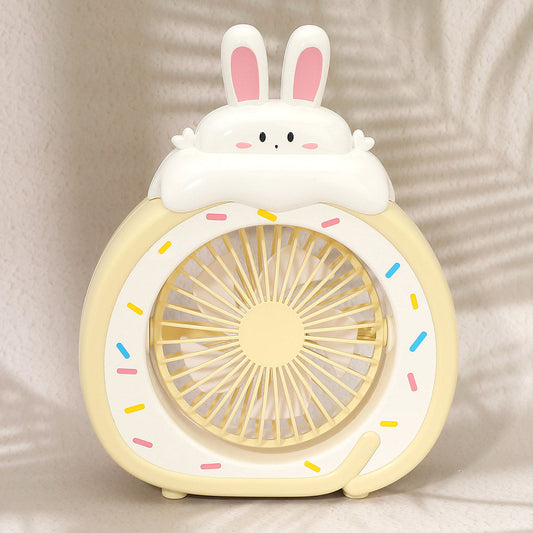 Cartoon Bunny Desk Mini Fan