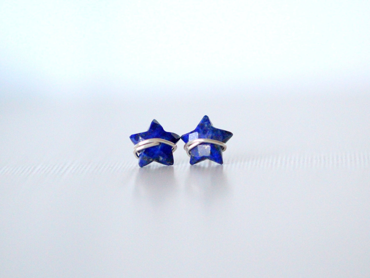 Moonbeam & Stardust Studs - Lapis