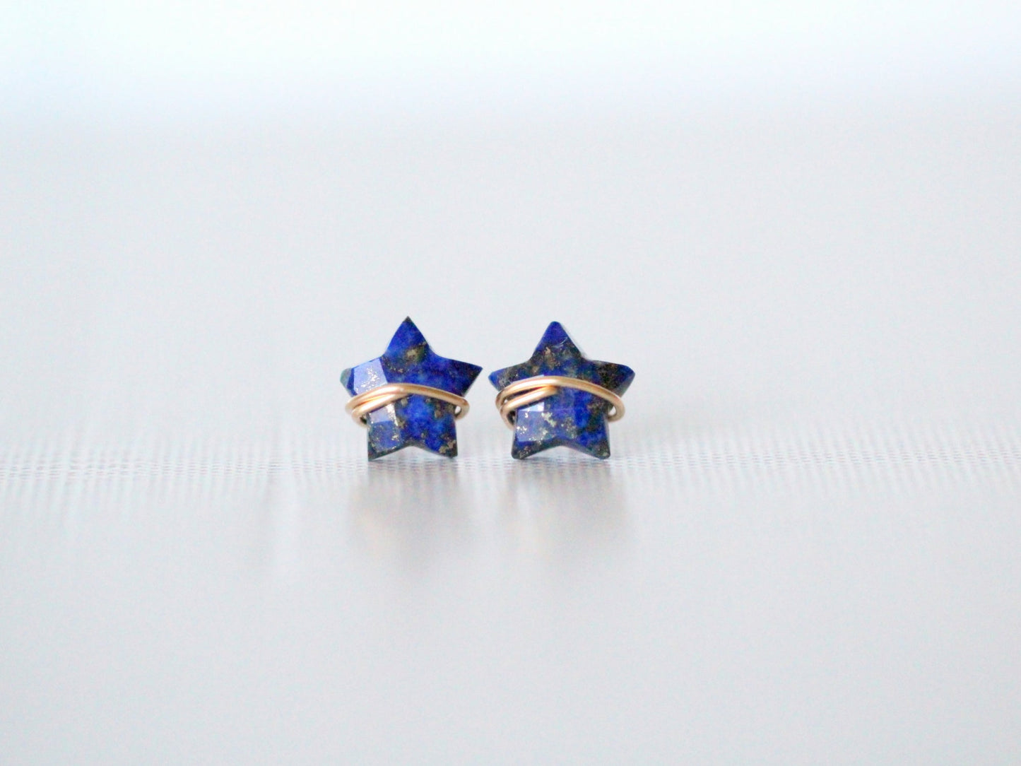 Moonbeam & Stardust Studs - Lapis