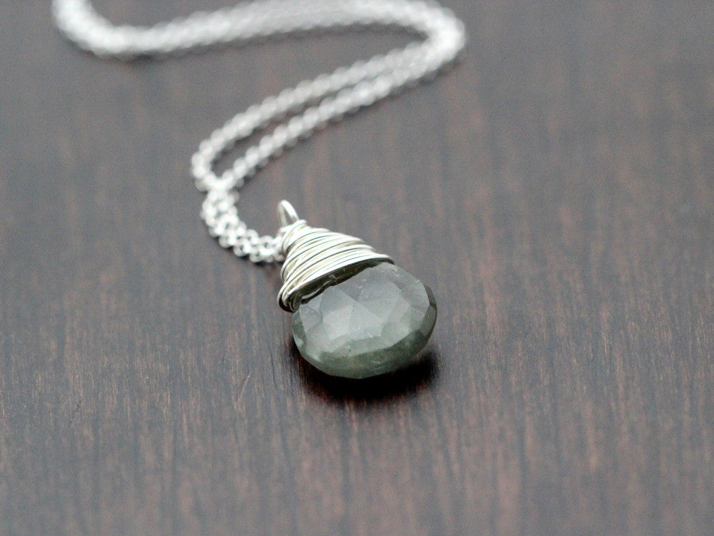 Moss Aquamarine Necklace