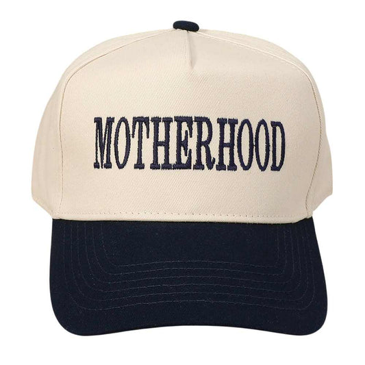 MOTHERHOOD Message Embroidered Baseball Cap