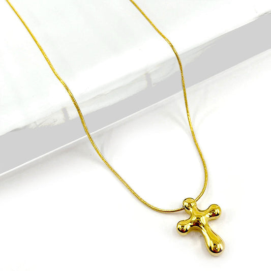Stainless Steel Cross Pendant Necklace