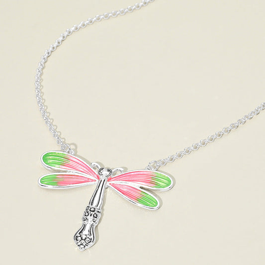 Dragonfly Charm Pendant Necklace