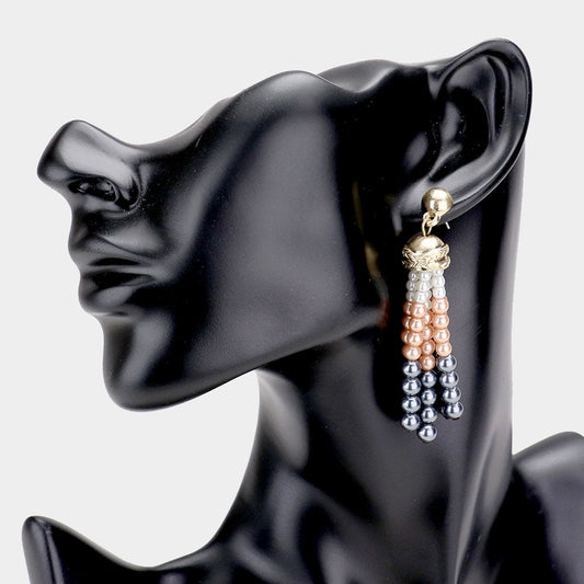 Pearl Tassel Earrings