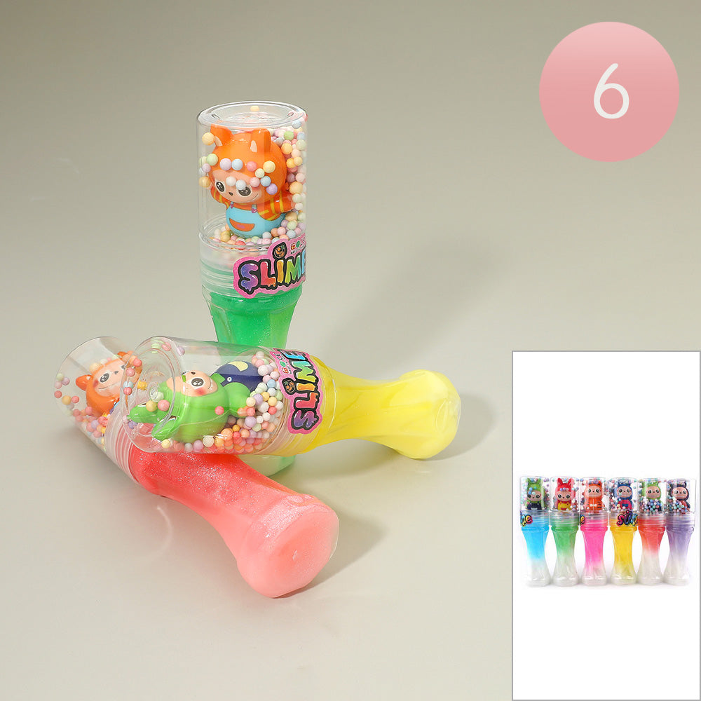 6PCS - Monster Bunny Character Glitter Slime Crystal Mud Toys