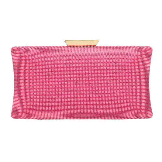 Glittered Rectangle Evening Clutch Crossbody Bag