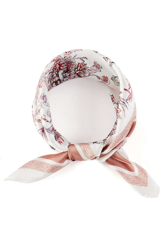 All Season Flower Pattern Print Bandana Scarf