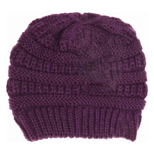 Kids Solid Classic C.C Beanie Tail