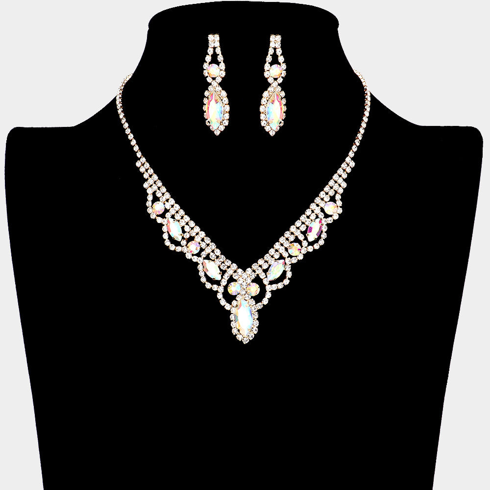 Crystal Rhinestone Pave Necklace