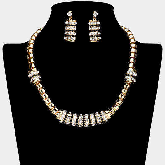 Metal Rhinestone Necklace
