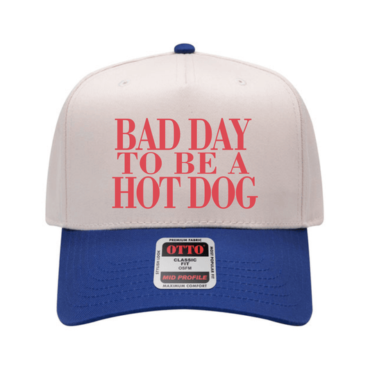 Bad Day to Be a Hot Dog Trucker Hat – Funny Fourth of July Patriotic Hat
