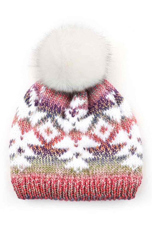 C.C Multi Yarn Aztec Beanie Hat