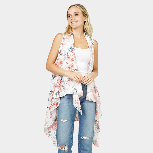 Flower Printed Vest