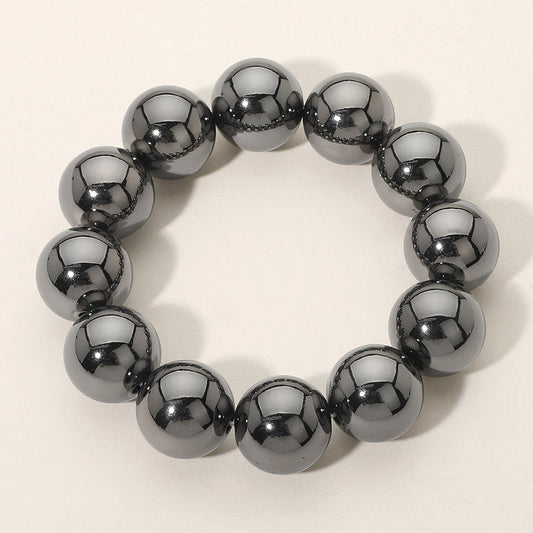 Women's Metal Ball Beaded Stretch Bracelet
