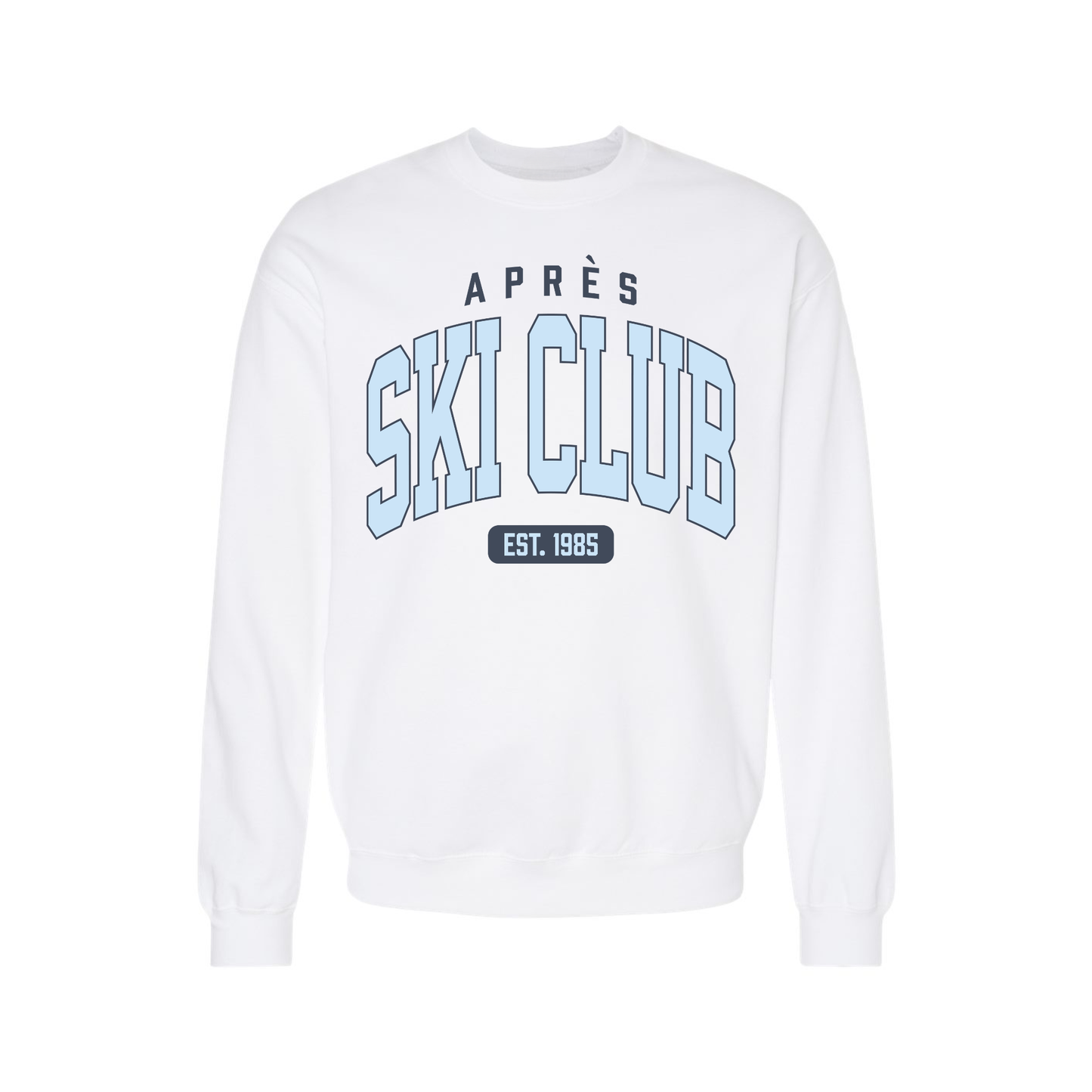 Après Ski Club Crewneck Sweatshirt | Cozy Winter Graphic Sweatshirt