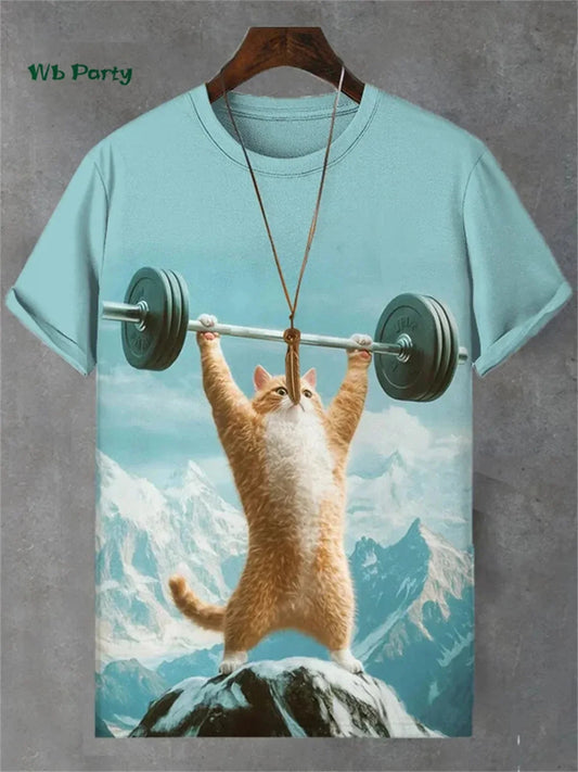 π± 3D Travel Cat Print T-Shirt β Playful Summer Streetwear