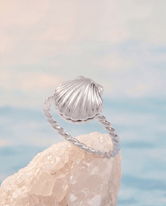 Salt + Sea 'Seashells Are Love Letters In The Sand' Locket Ring
