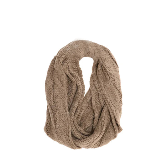 KIDS Solid Cable Knit C.C Infinity Scarf