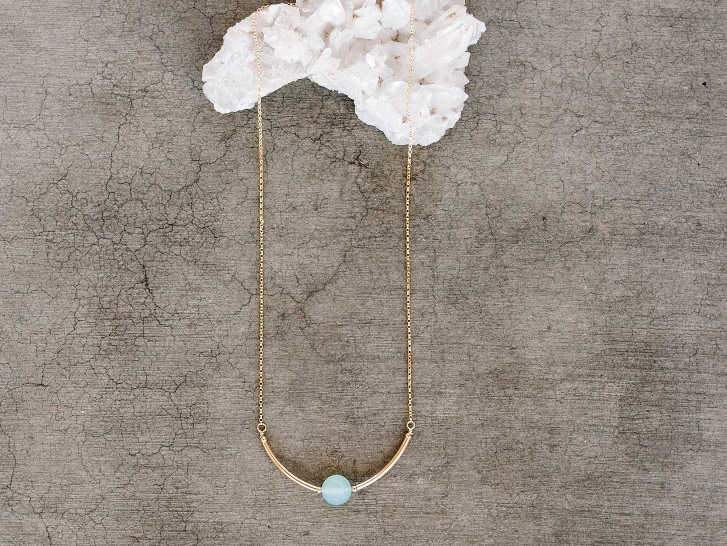 Luna Necklace - Chalcedony