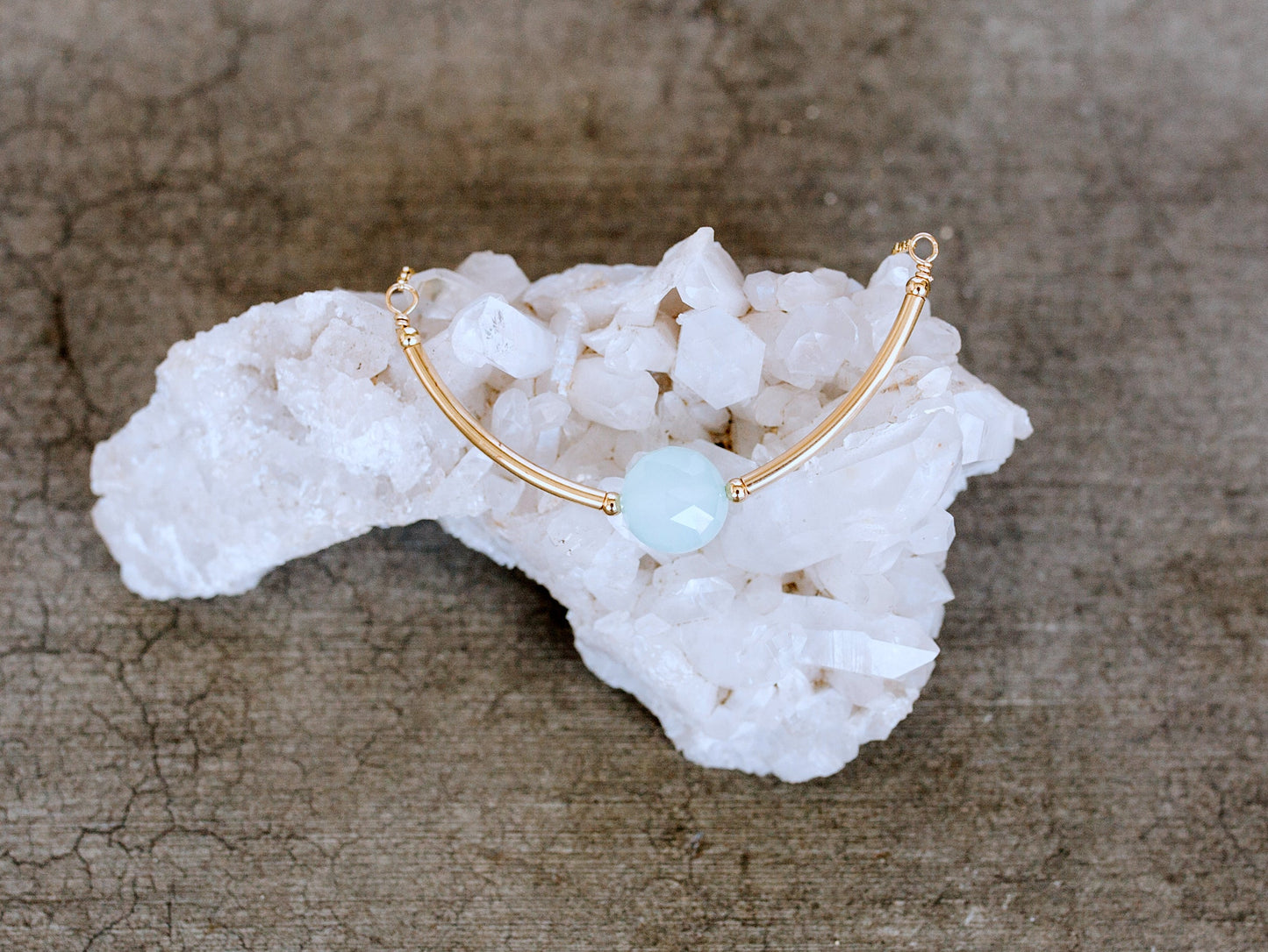 Luna Necklace - Chalcedony