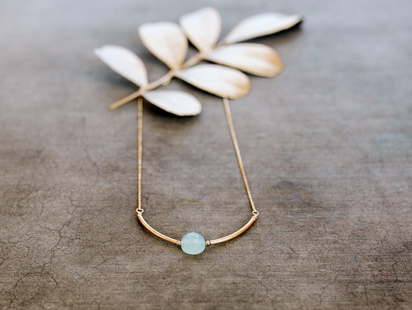 Luna Necklace - Chalcedony