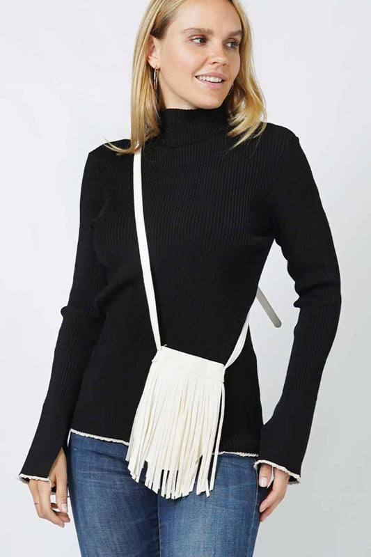 Fringe Mini Crossbody Bag
