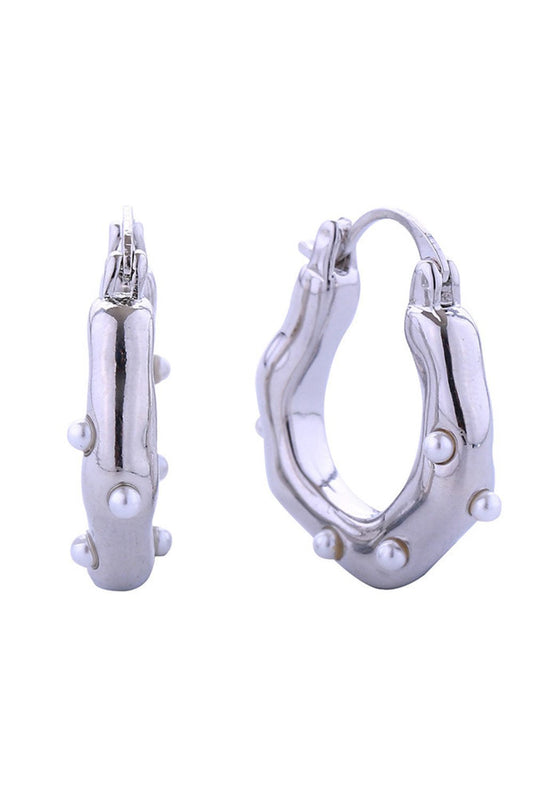 14K Mini Pearl Pincatch Earrings