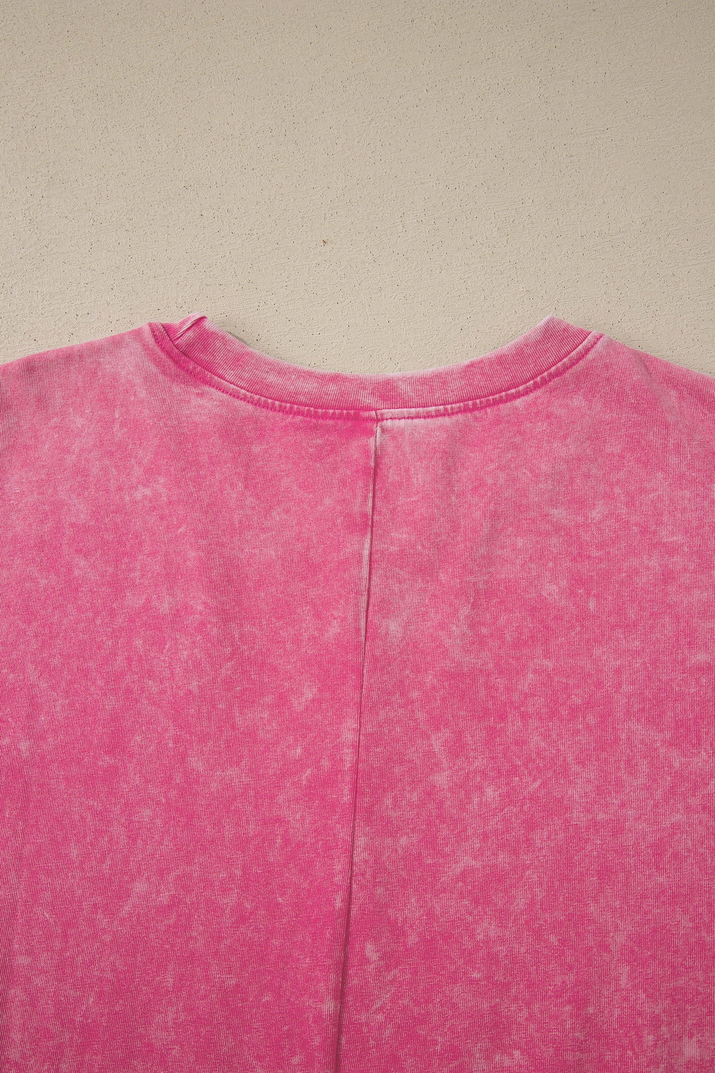 Solid Mineral Wash Short Sleeve Oversized Tee