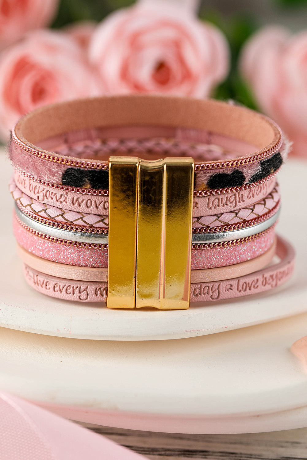 Gabrielle Shaped Magnetic Buckle Bracelet