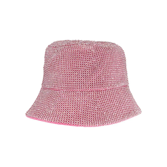 Allover Rhinestone C.C Bucket Hat