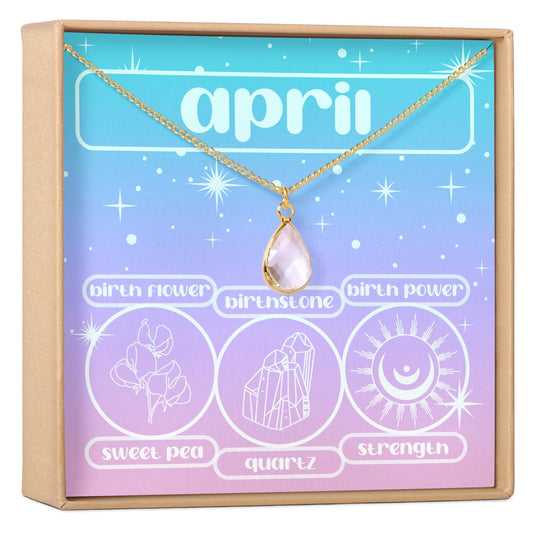 April Birthday Gemstone Necklace