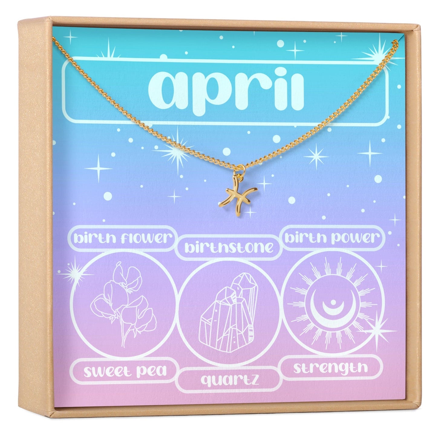 April Birthday Necklace, Multiple Styles Necklace