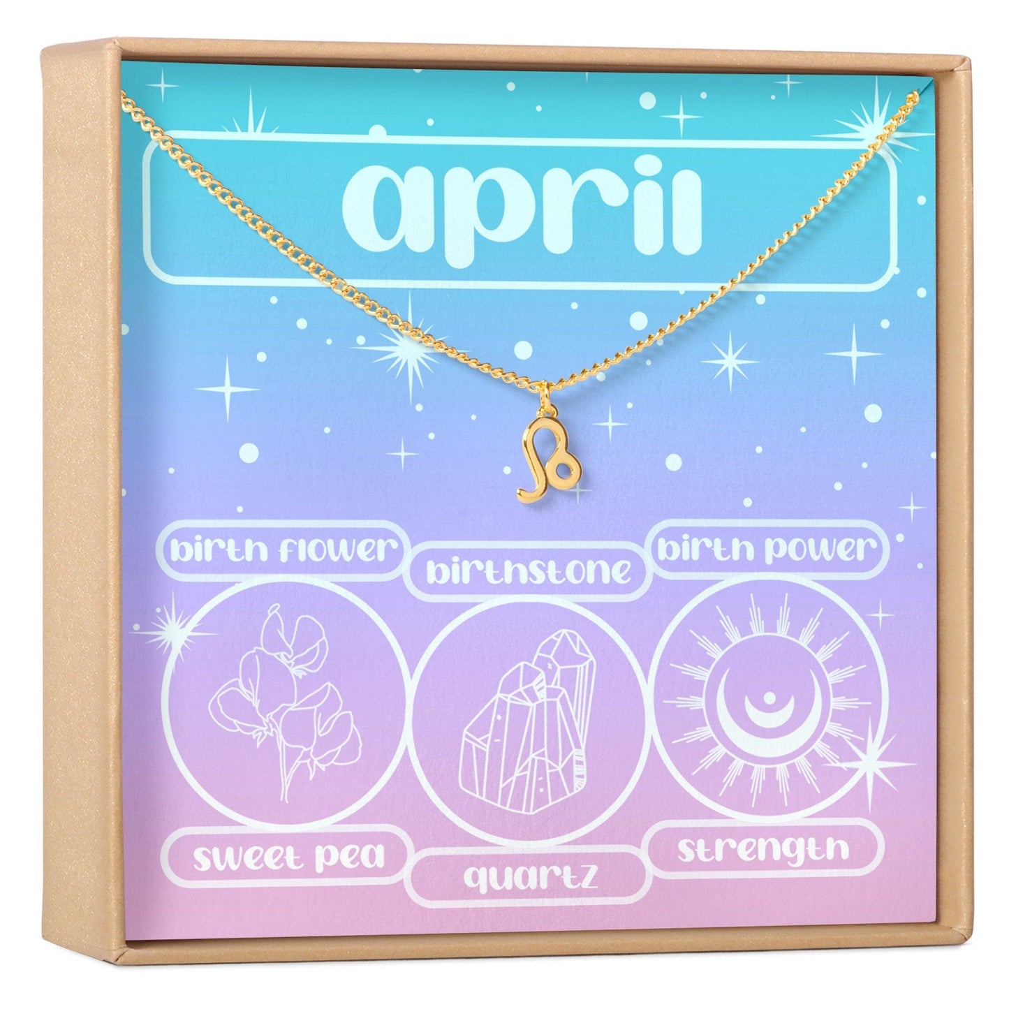 April Birthday Necklace, Multiple Styles Necklace
