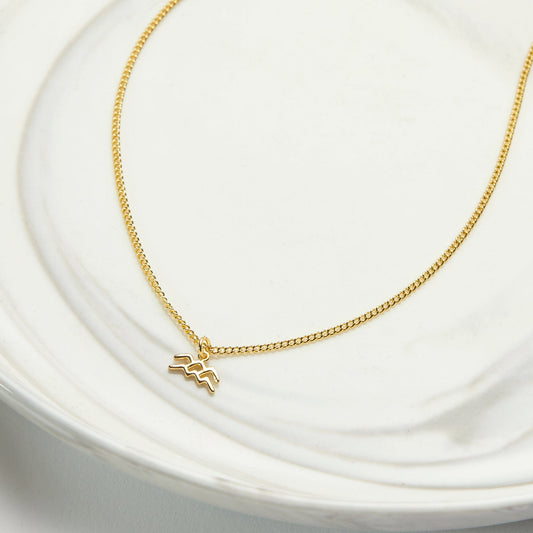 Aquarius Zodiac Deity Necklace