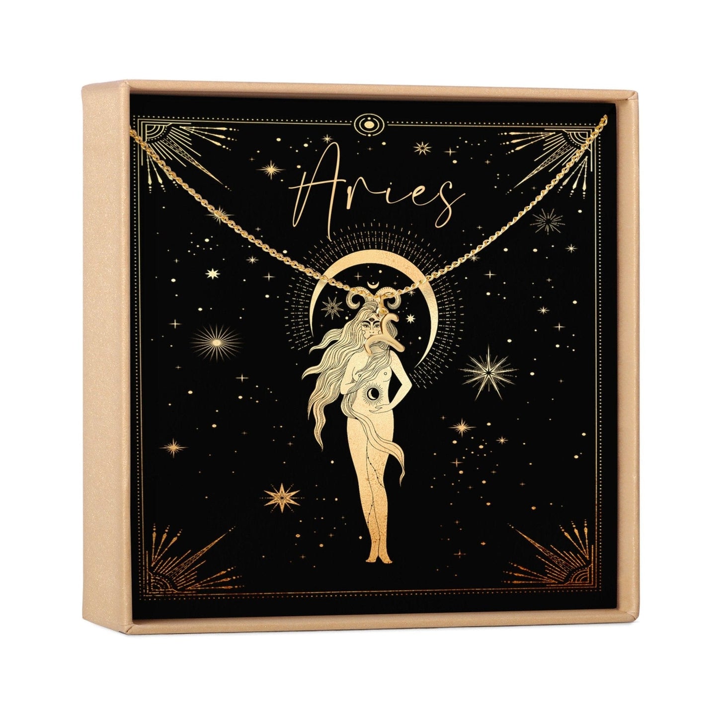 Aries Zodiac Deity Necklace