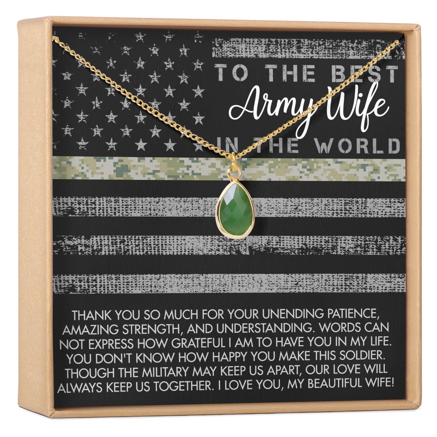 Army Wife Gemstone Necklace