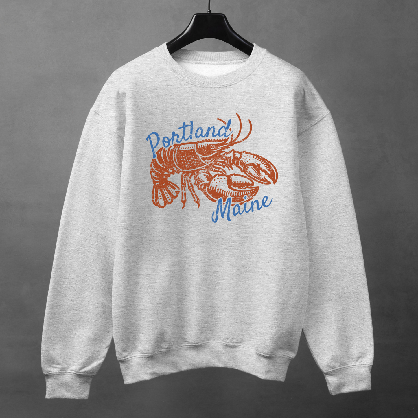 Portland Maine Lobster Crewneck Sweatshirt | Coastal Graphic Pullover