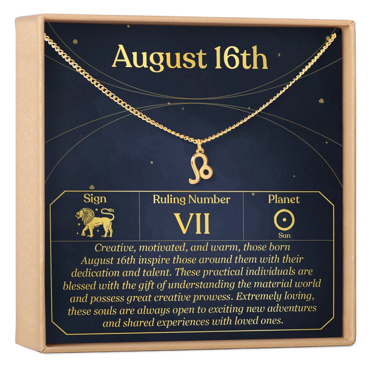 August 16th Leo Necklace