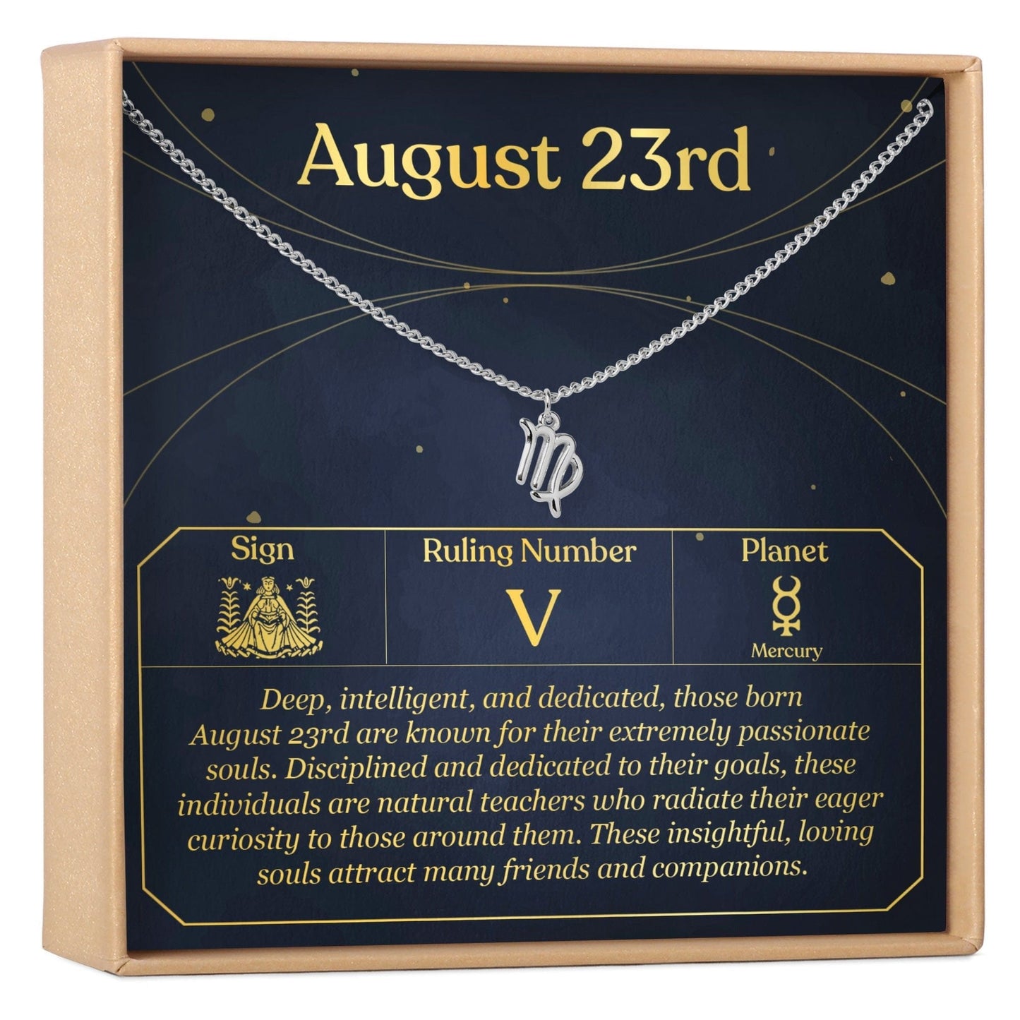 August 23rd Virgo Necklace