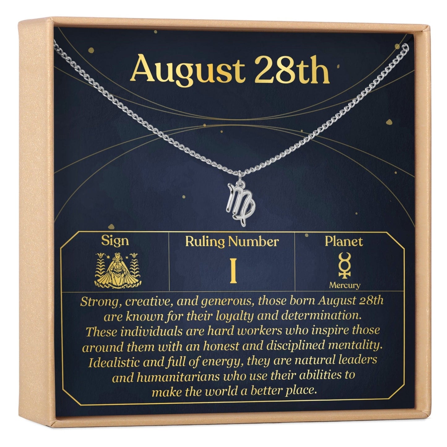 August 28th Virgo Necklace