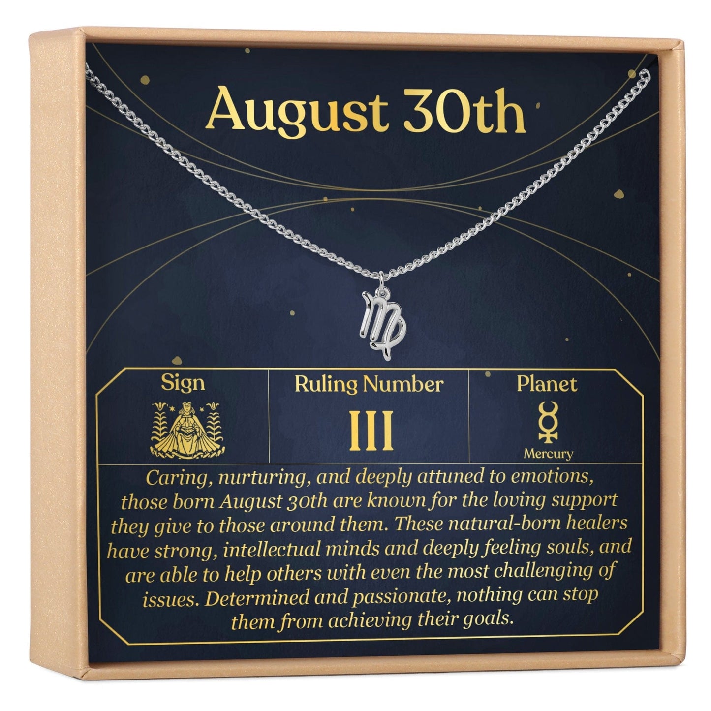 August 30th Virgo Necklace